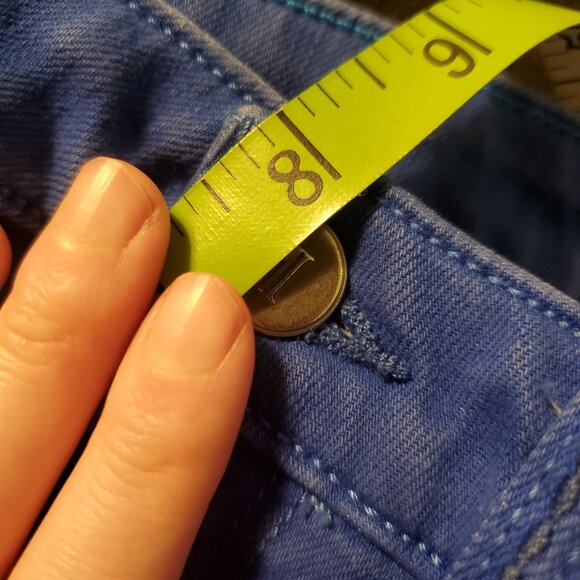 Anthropologie Pilcro and The Letterpress Stet Fit Jean Denim Shorts Cobalt Blue - Picture 15 of 15